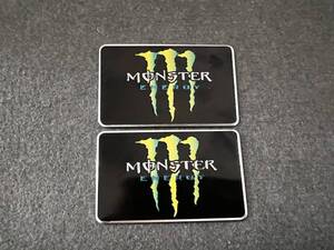 MONSTER★8*5CM★カーステッカー エンブレム プレート アルミ製 フェンダーバッジ シール 傷を隠す 2枚セット 560番