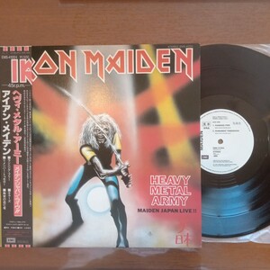 promo sample 見本盤 iron maiden heavy metal army live アイアン・メイデン ヘヴィメタルアーミー analog record レコード アナログ lp 