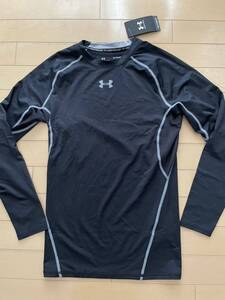 アンダーアーマー 直営店購入 長袖 シャツ 黒 XL UNDER ARMOUR インナー 1358549 コンプレッション ヒートギア 新品 送料無料 1358549