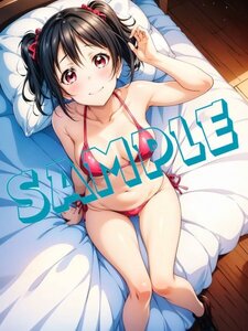 ●1点物● b91 ラブライブ! 矢澤にこ 同人 ポスター A４サイズ 光沢 高品質イラスト アニメ 美少女 ラブライブ [おまけあり]