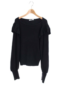 ADEAM（FOXEY） アディアム ニット セーター S Tops ブラック IT11QYUWOSQS