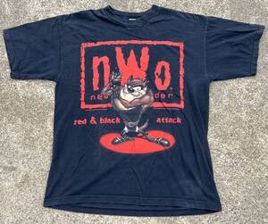 ビンテージ nWo Tシャツ◆TAZ◆XL相当◆USA製◆1998年製◆WCWプロレス◆ワーナー◆タズマニアンデビル◆USA購入