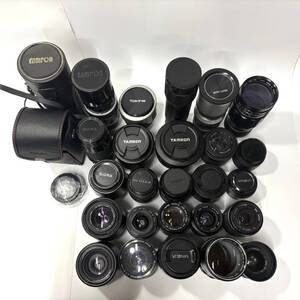 ★ 1円〜【カメラレンズ24点まとめ売り】 TAMRON SIGMA MINOLTA KOMURA SUN LENS 等 ズームレンズ 一眼レフ用 望遠レンズ 単焦点 等 ⑤ YK 