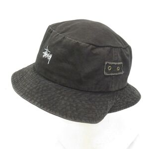 90s STUSSY ポケッタブル バケット ハット sizeSM/オールド ステューシー 0703