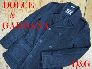 ★ドルチェ＆ガッバーナ DOLCE&GABBANA D&G★メンズ カシミヤ混 ウールショートコート★R61229012C