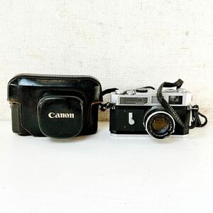 218＊中古 Canon7 レンジファインダー フィルムカメラ＋50mm f1.8 レンズ付き キヤノン 動作未確認 現状品＊