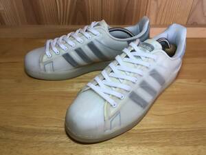 ★adidas アディダス SUPER STAR スーパースター フューチャーシェル SST FUTURE SHELL 白×水 2020年製 27.5cm Uesd 検 シアー 80