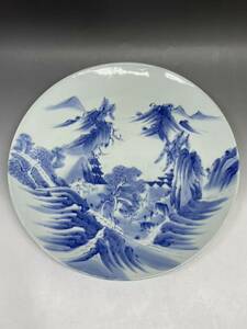 大皿 伊万里　有田　山水　飾り皿　骨董品　時代物