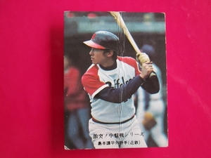 カルビー プロ野球カード 1976 e1＿662 島本講平　近鉄　激突！中盤戦シリーズ