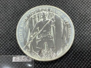 31.1グラム 2022年 (新品) イギリス「神話と伝説・リトルジョン」純銀 1オンス 銀貨