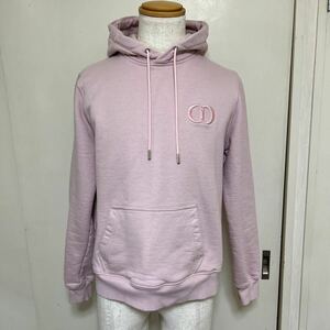 【美品】DIOR ディオール CDアイコン プルオーバー パーカー size M ピンク メンズ