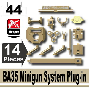 L0176W　AFM BA35 ミニガン システム プラグイン/ダークタン M134ミニガン専用/トライポッド付属！