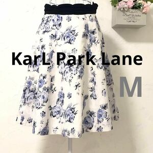 【美品A】KarL Park Lane スカート 花柄 サイズ9号 総柄