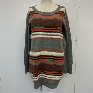 KBF FREE ケイビーエフ ニット、セーター 長袖 ボーダー Knit Sweater 10036297