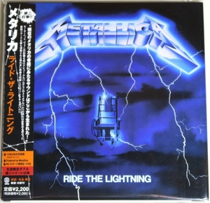 ☆ メタリカ METALLICA ライド・ザ・ライトニング Ride The Lightning 初回限定 紙ジャケ デジタル・リマスター 日本盤 帯付き 新品同様 ☆