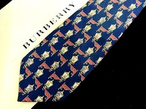 ♪今週の特売980円～♪2076♪状態並品【BURBERRY】バーバリー【街灯 ランプ 柄】ネクタイ♪