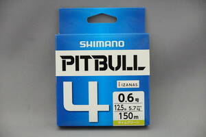 即決!!シマノ★ピットブル4 0.6号 150ｍ★新品 SHIMANO PITBULL