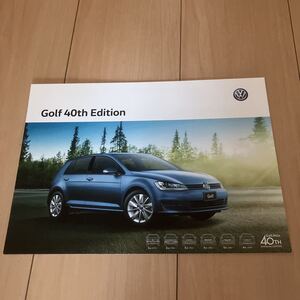 2015年 フォルクスワーゲン Golf 40th Edition １枚 カタログ ゴルフ (231028)