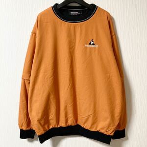 le coq sportif GOLF COLLECTION ルコックゴルフ ゴルフウェア ピステ ヤッケ ウィンドブレーカー LLサイズ オレンジ 黒 2way