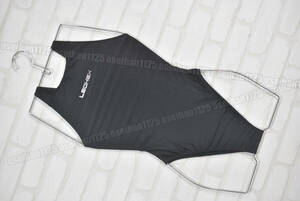 未使用 LEOHEX レオヘックス ツルテカ素材 ハイレグ 競泳水着 コスチューム ブラック サイズXL