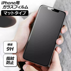 iPhone用ガラスフィルム マットタイプ 硬度9H iPhone15シリーズ 機種グループ2 AP-MM0075