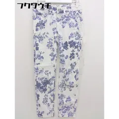 ◇ marithe francois girbaud 総柄 パンツ サイズ3S ホワイト パープル レディース  【中古】 【1110280000566】