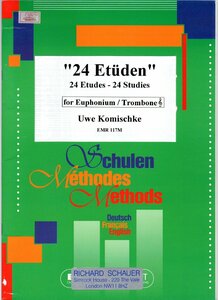 送料無料 楽譜 ウーヴェ・コミシュケ:24の練習曲 ユーフォニアム トロンボーン 教則本