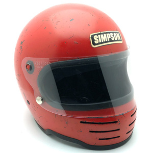 送料無料 BHVシールド付 SIMPSON M61 ORANGE 61cm/シンプソンオレンジビンテージヘルメットmadmax族ヘルスーパーバンディットm32m41m61m62