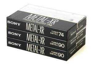 612-7 ★最終出品★未開封『SONY METAL-XR』74分x1本、90分x2本、計3本（メタルポジション・カセットテープ）