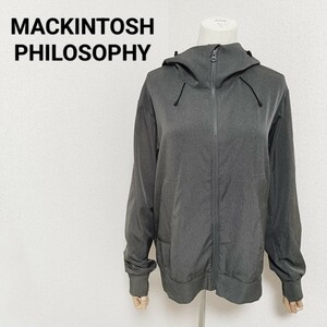 マッキントッシュフィロソフィー MACKINTOSH PHILOSOPHY フードパーカー 長袖 トップス ジップアップ グレー 36 S 三陽商会 メンズ