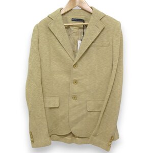 未使用 RALPH LAUREN ラルフローレン シルクブレンド ヘリンボーン テーラードジャケット 0477654JKT Sサイズ ベージュ系 ◆