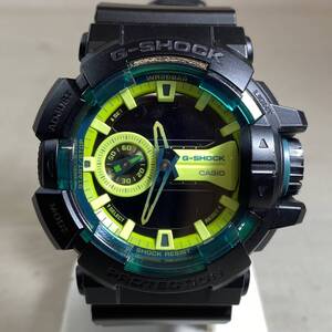 ●【MH-8490】中古品 CASIO カシオ G-SHOCK G-ショック タフネス ハイパーカラーズ ブラック 腕時計 メンズGA-400LY 不動可【レタパ可】