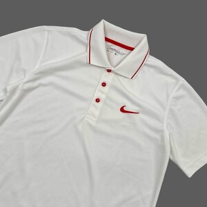 NIKE GOLF ナイキ ゴルフ ドライ ストレッチ 半袖 ポロシャツ Sサイズ/ホワイト 白/メンズ スポーツ