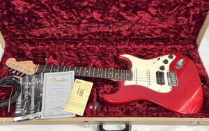 美品 Fender USA フェンダ― Custom Shop Dlx Stratocaster ストラトキャスター エレキギター 2002年 レッド 専用ケース 取説付き 