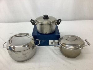 Fissler/KOONEX/Vita Craft 両手鍋/Texasll/ステンレス 3点まとめ 中古品 ACB