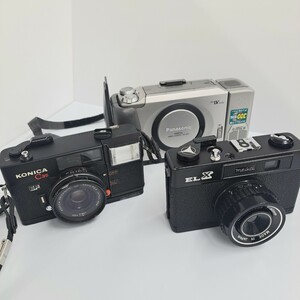 T181 カメラ まとめ KONICA C35 38mm F=2.8 Φ46 コニカ meikai EL X f=50mm Panasonc パナソニック VIDEO CAMERA NV-DE3 ジャンク品 中古 