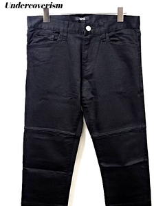 1【Undercoverism ストレッチパンツ UNDER COVER ストレッチパンツ ブラックパンツ B4511 BLACK PANTS】