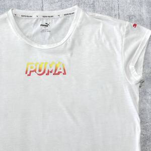 PUMA センターロゴ 半袖 Tシャツ 袖ワンポイント 裾スリット プーマ　　スポーツ トレーニング タウンユース プーマジャパン 正規品 早3905