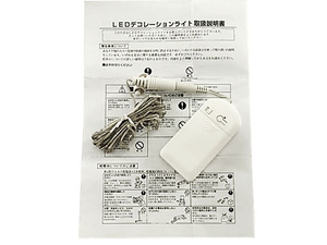 LEDデコレーションライト 2色セット クリスマス ボトルライト 幅7.5x横4x厚さ1.5cm ブルー&レッド 送料250円