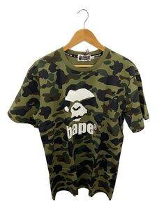 A BATHING APE◆MAD FACE/カモ/Tシャツ/XL/コットン