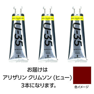 ターナー色彩 U35 アリザリンクリムソン(ヒュー)60ml 3個 TURNER108737 /l