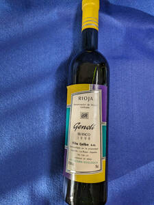 【未開封】スペイン 白 ワイン リオハ ブランコ 750ml 1998 年 genoli BLANCO 1998