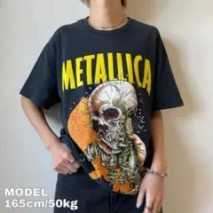 メタリカ ギルダン プリントTシャツ バンドT M ブラック 黒 黄色 8131