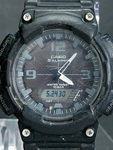 CASIO カシオ 5ALARMS ファイブアラームズ AQ-S810W-1A2 メンズ デジアナ 腕時計 ブラック ラバーベルト ステンレススチール 動作確認済み