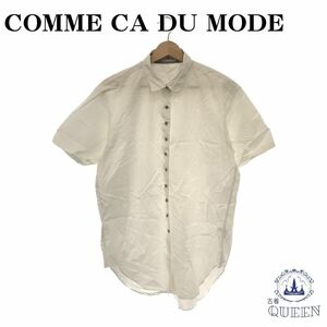 ☆美品☆ COMME CA DU MODE コムサデモード トップス シャツ ブラウス 半袖 おしゃれ レディース ホワイト 901-1841 送料無料