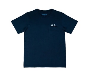 新品　Mサイズ　Tシャツ　Kaws Holiday Japan　Pocket T-Shirt (2019 S/S)　ネイビー　カウズ　限定　Originalfake　オリジナルフェイク