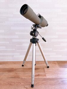 ビクセン VIXEN spotting scope 605 望遠鏡 天体望遠鏡 レンズ HAKUBA ハクバ EV RIPOD 三脚付き 現状品 【AN070】