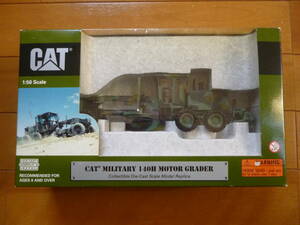 希少・新品・未開封／1/50　CAT　140H　ミリタリー　モーターグレーダー　1台／ノースコット MOTOR GRADER NORSCOT　建機