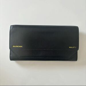 Balenciaga vintage レザー ロングウォレット 長財布 バレンシアガ ヴィンテージ オールレザー　