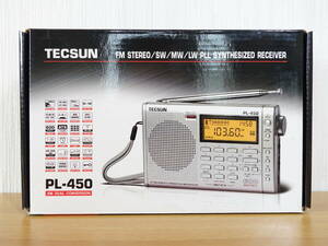 【美品】TECSUN PL450 FMステレオ SW MW LW PLL シンセサイザー レシーバー 